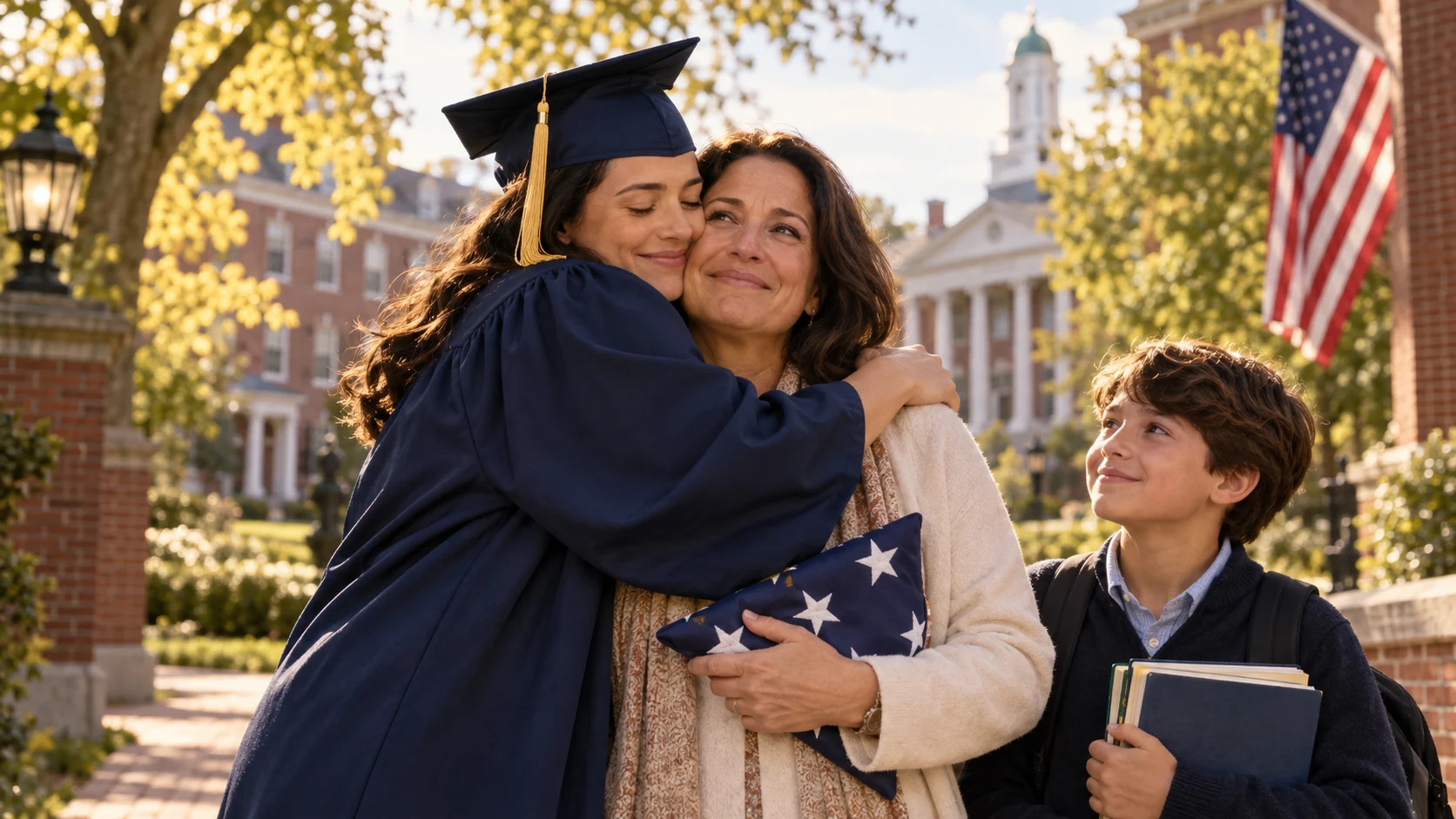 A Massachusetts military family celebrates a student’s graduation